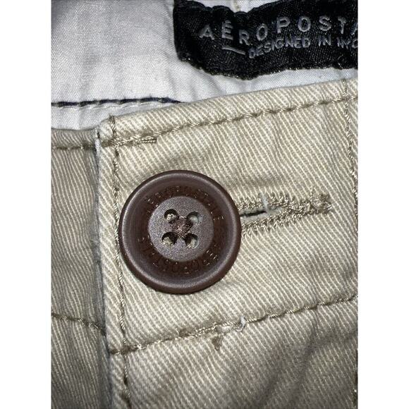 EUC Aeropostale Shorts Mens 27, Khaki Cotton Slash Pockets Classic - Picture 3 of 6